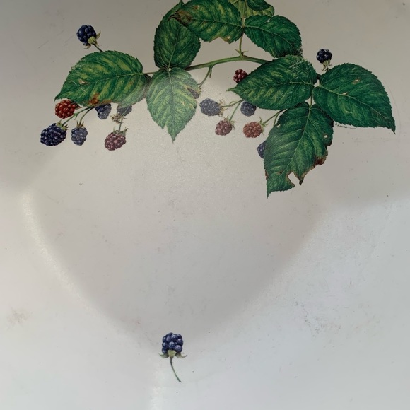 HAEGER VTG serving bowl w/blueberry painting. Sweet blueberry on outside… - Picture 6 of 9